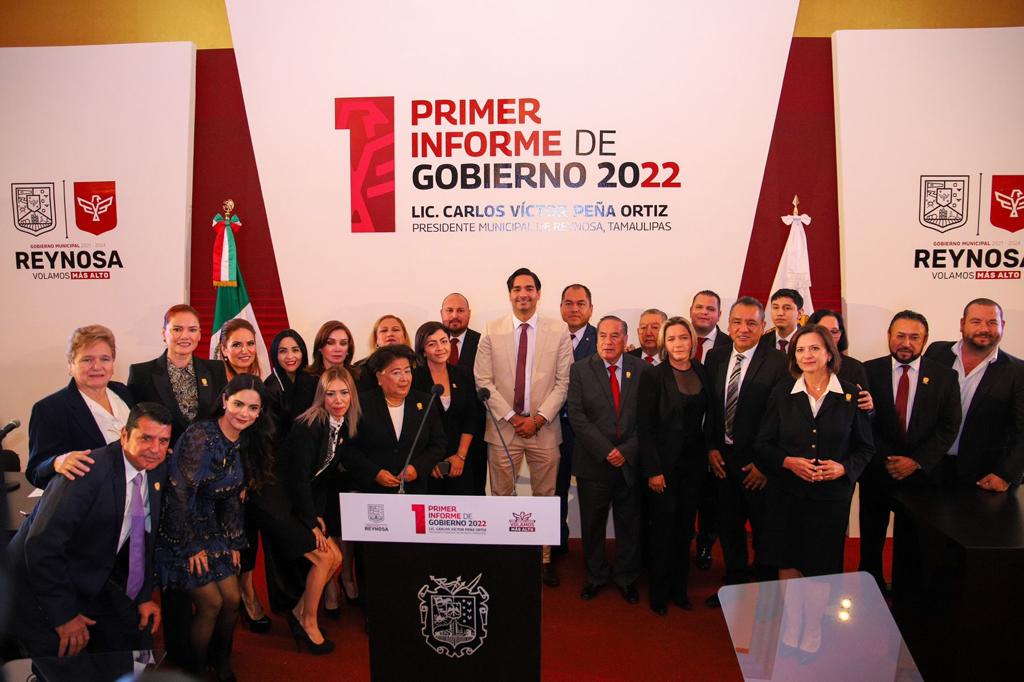 Rindió Alcalde de Reynosa Carlos Peña Ortiz, Primer Informe de Gobierno