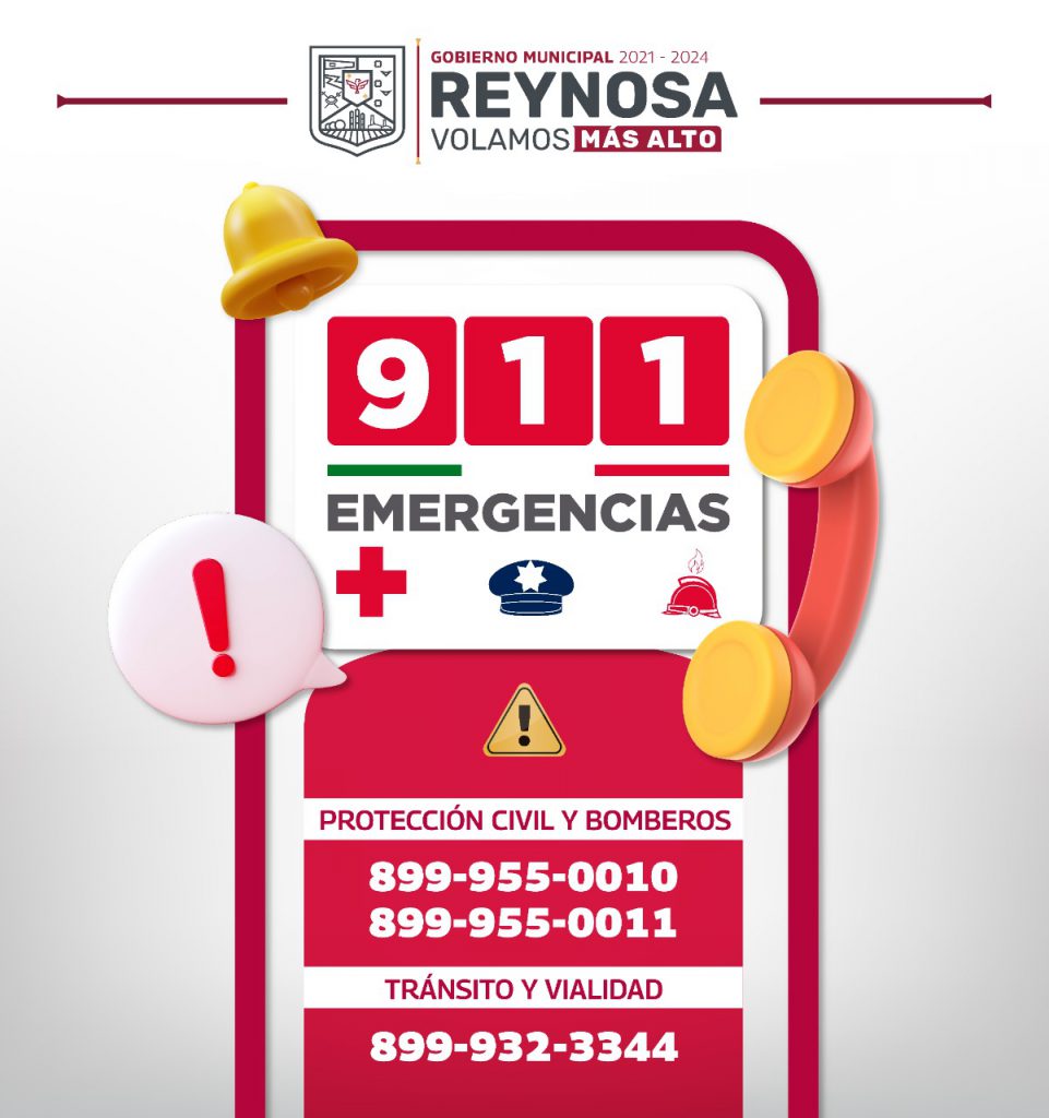 Números de Emergencia en Reynosa Administración Municipal Reynosa