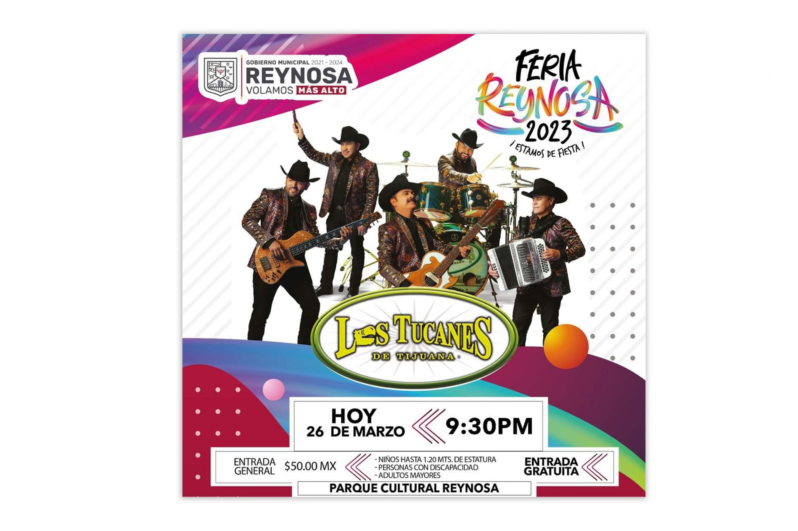 Tucanes de Tijuana en la clausura de la Feria de Reynosa