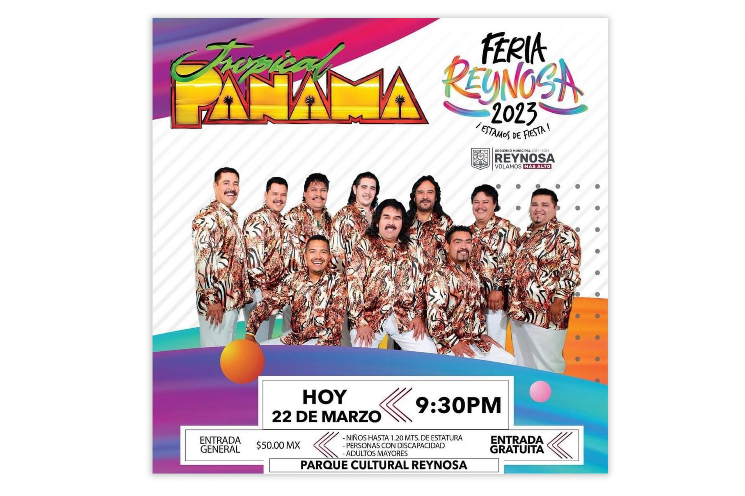 Llega Tropical Panamá a la Feria de Reynosa 2023 Administración