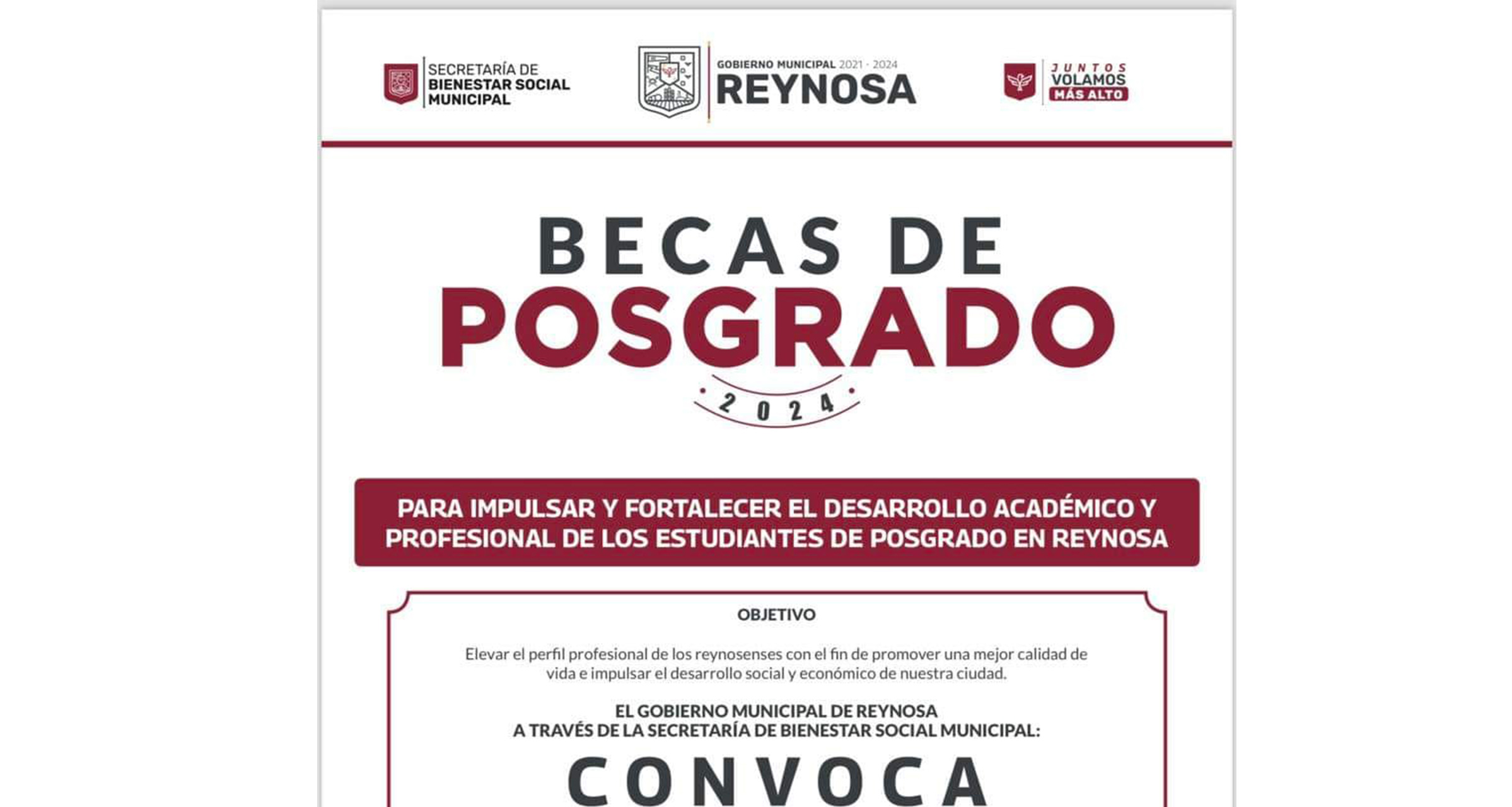 Becas Administración Municipal Reynosa 20212024